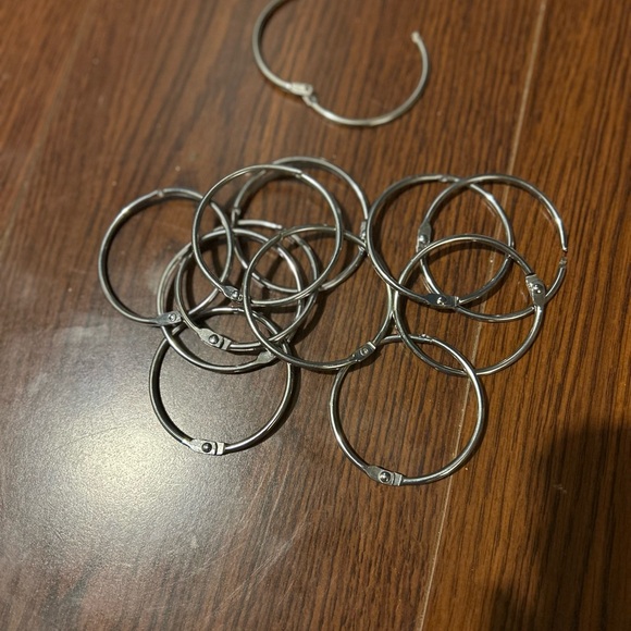 Silver Hoop Curtain Rings (12) - Picture 3 of 3